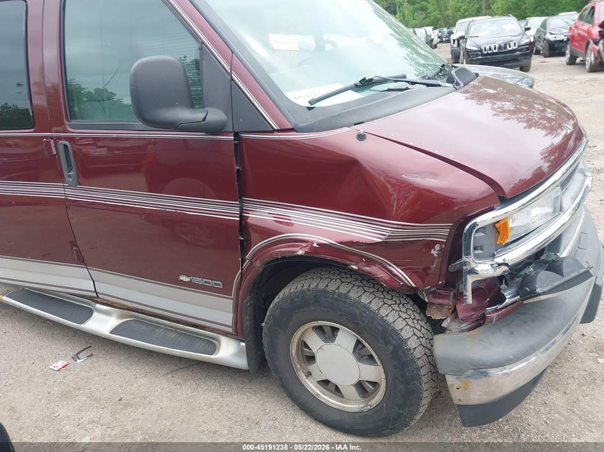 1999 Chevrolet Express 2500 VIN 1GBFG15R4X1036916 IAAI salvage auction — RIGHT FRONT, Salvage (Ohio), sold $350 on 2026-07-31 (photo 6)