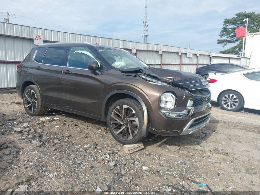 2022 Mitsubishi Outlander VIN JA4J3VA80NZ008402 IAAI salvage auction — FRONT END, Salvage (Georgia), sold $7,400 on 2026-07-15 (photo 1)