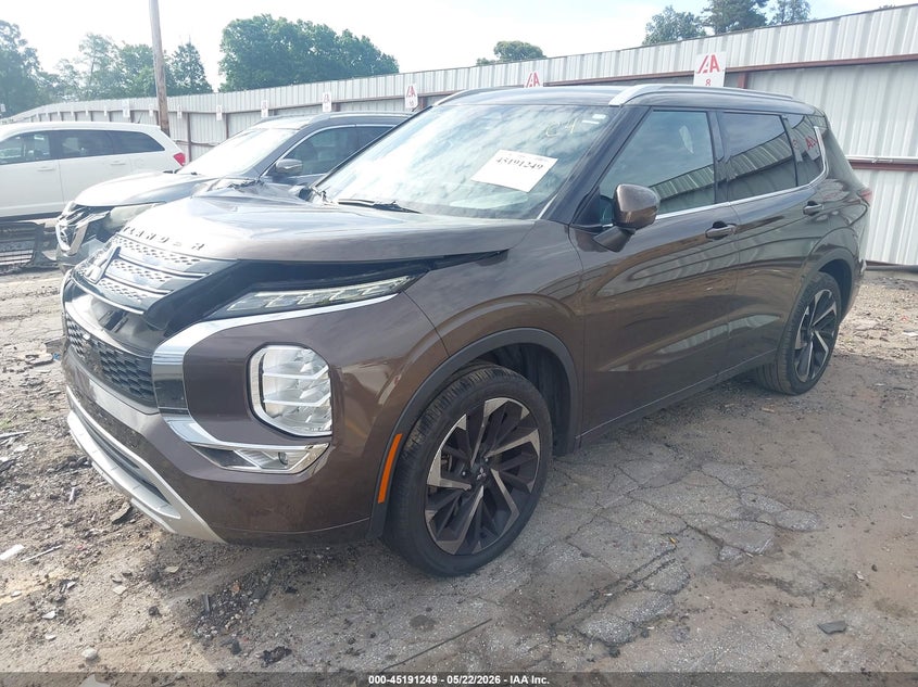 2022 Mitsubishi Outlander VIN JA4J3VA80NZ008402 IAAI salvage auction — FRONT END, Salvage (Georgia), sold $7,400 on 2026-07-15 (photo 2)
