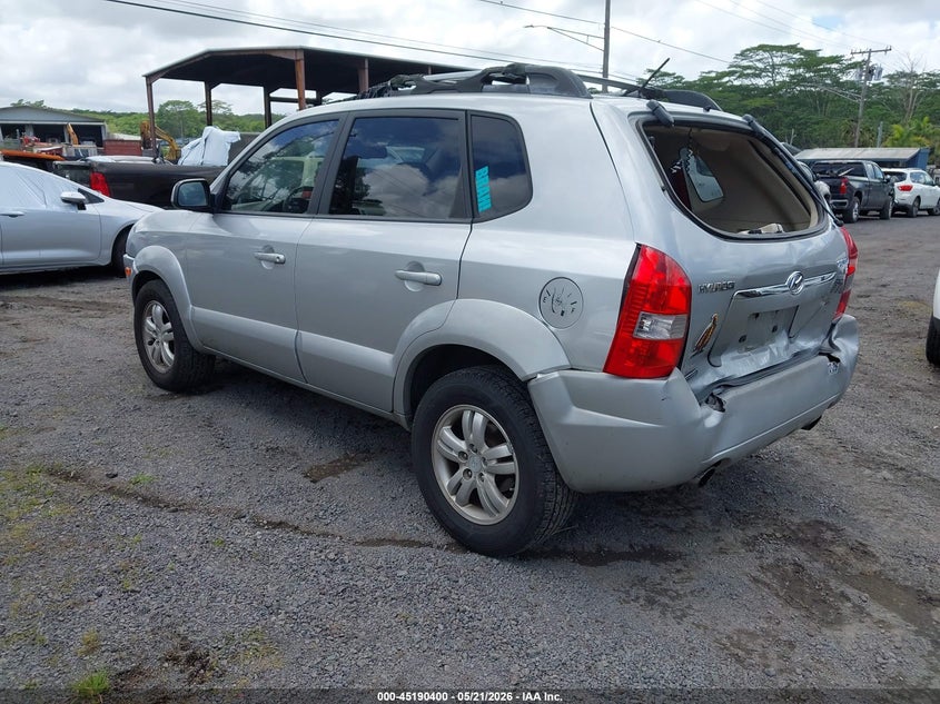 2008 Hyundai Tucson VIN KM8JN12D58U768195 IAAI salvage auction — REAR END, Clear (Hawaii), sold $150 on 2026-07-21 (photo 3)