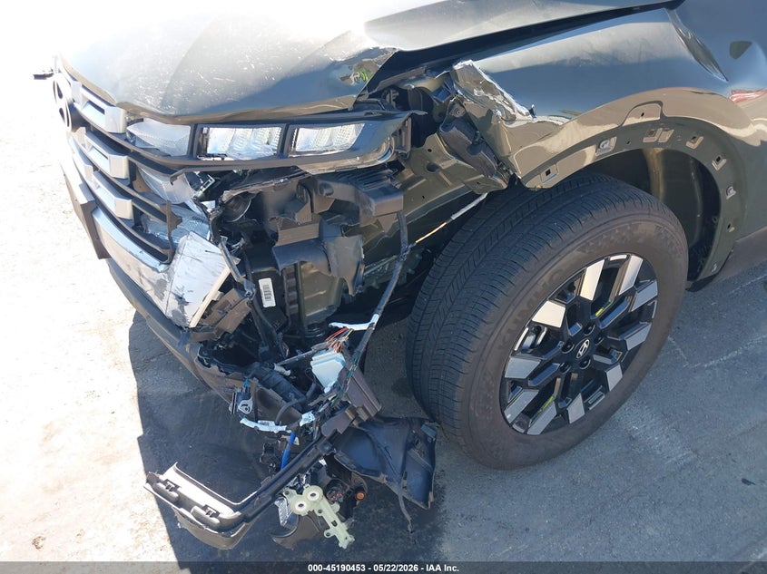 2025 Hyundai Santa cruz VIN 5NTJADDE4SH131499 IAAI salvage auction — FRONT END, Salvage (California), sold $7,300 on 2026-07-21 (photo 6)