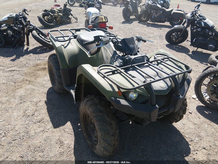 2021 Yamaha Yfm VIN 5Y4AJ8036MA109340 IAAI salvage auction — FRONT END, Salvage Title, sold $950 on 2026-07-28 (photo 1)