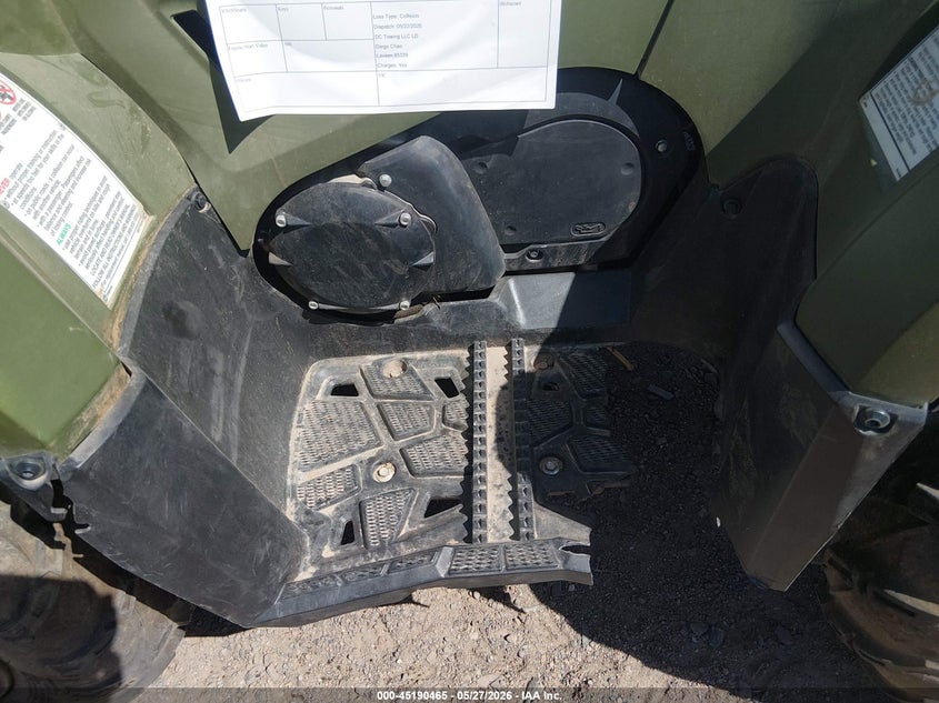 2021 Yamaha Yfm VIN 5Y4AJ8036MA109340 IAAI salvage auction — FRONT END, Salvage Title, sold $950 on 2026-07-28 (photo 9)