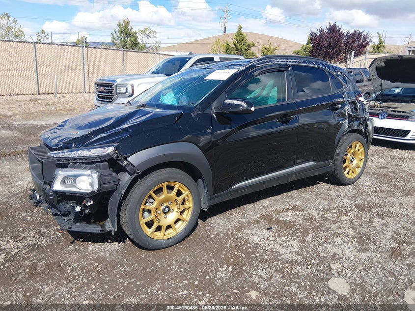 2021 Hyundai Kona VIN KM8K5CA53MU634354 IAAI salvage auction — ROLLOVER, Salvage Title, sold $2,000 on 2026-07-10 (photo 2)