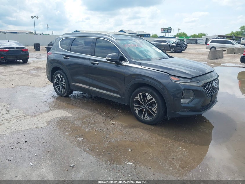 2020 Hyundai Santa fe VIN 5NMS53AA3LH214732 IAAI salvage auction — HAIL, Salvage Title, sold $7,400 on 2026-07-29 (photo 1)
