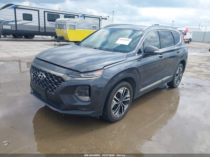 2020 Hyundai Santa fe VIN 5NMS53AA3LH214732 IAAI salvage auction — HAIL, Salvage Title, sold $7,400 on 2026-07-29 (photo 2)