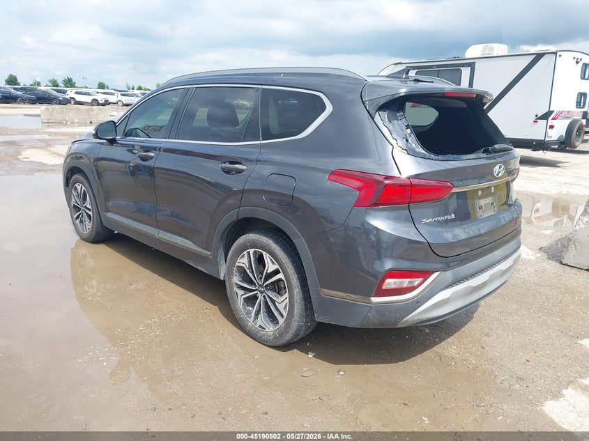 2020 Hyundai Santa fe VIN 5NMS53AA3LH214732 IAAI salvage auction — HAIL, Salvage Title, sold $7,400 on 2026-07-29 (photo 3)