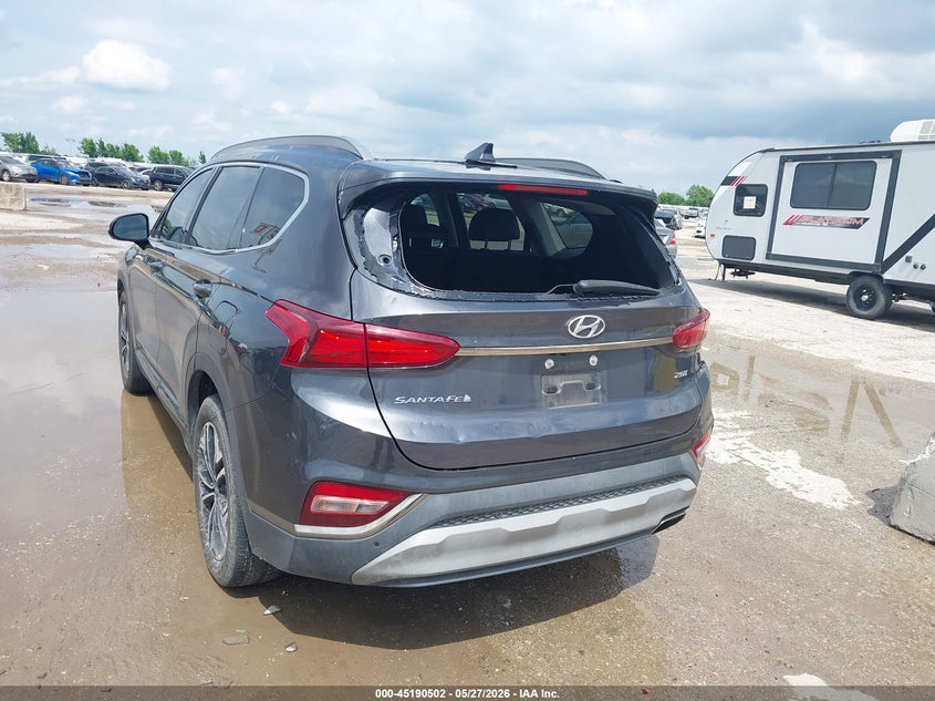2020 Hyundai Santa fe VIN 5NMS53AA3LH214732 IAAI salvage auction — HAIL, Salvage Title, sold $7,400 on 2026-07-29 (photo 6)