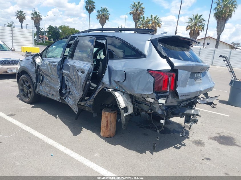 2025 Kia Sorento VIN 5XYRKDJF1SG369071 IAAI salvage auction — ROLLOVER, Salvage Title, sold $3,500 on 2026-08-01 (photo 3)