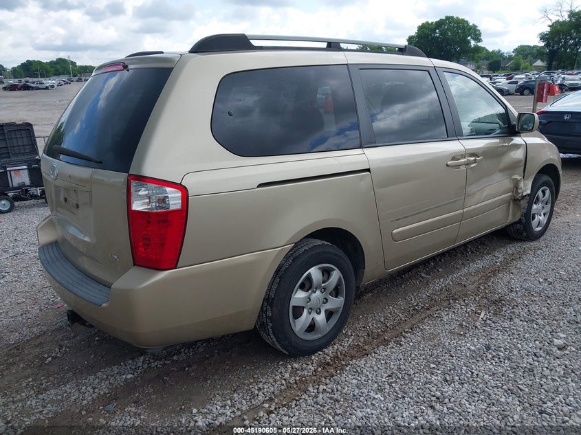 2008 Kia SEDONA VIN KNDMB233586202497 IAAI salvage auction — SIDE, Salvage (Kentucky), sold $525 on 2026-07-09 (photo 4)