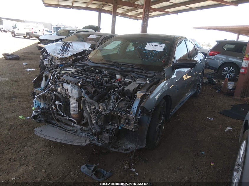 2021 Honda Civic VIN SHHFK7H68MU211474 IAAI salvage auction — FRONT END, Salvage Title, sold $6,300 on 2026-07-14 (photo 2)