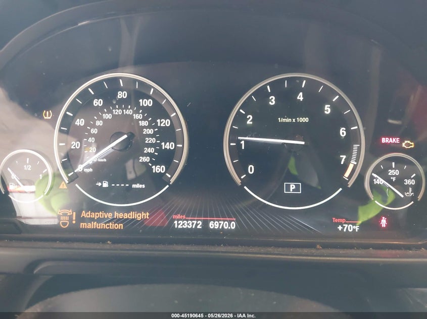 2013 BMW 5er VIN WBAXG5C56DD235061 IAAI salvage auction — RIGHT SIDE, Salvage (California), sold $1,150 on 2026-07-14 (photo 7)