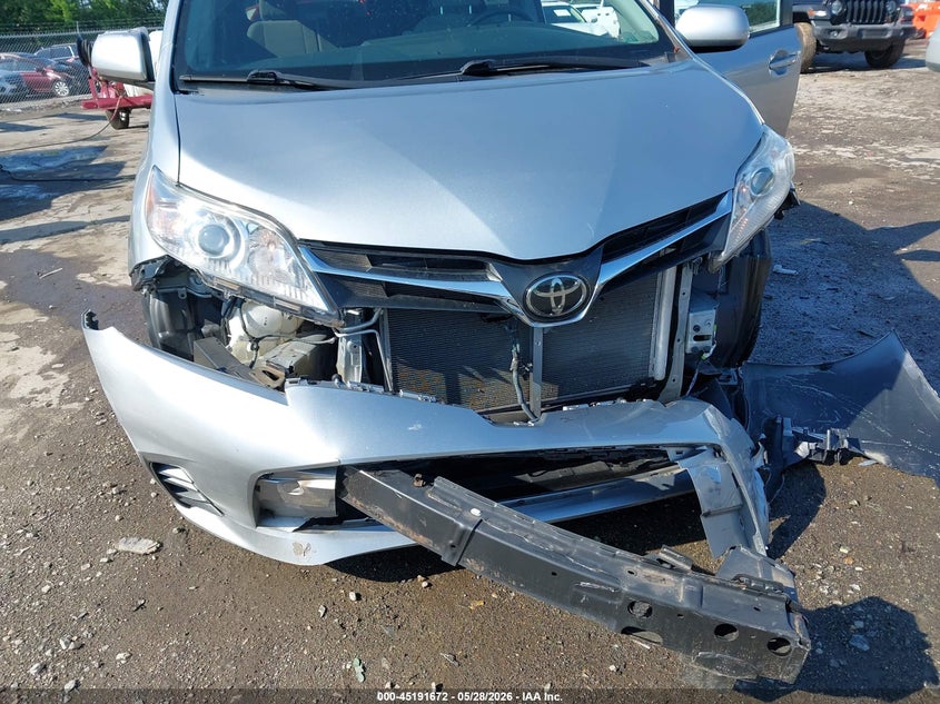 2020 Toyota Sienna VIN 5TDKZ3DCXLS049521 IAAI salvage auction — FRONT END, Salvage (Virginia), sold $7,100 on 2026-07-31 (photo 6)