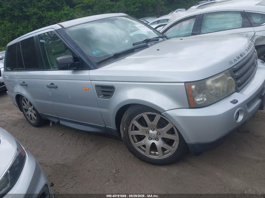 2008 Land rover Range rover sport VIN SALSK25498A147541 IAAI salvage auction — REAR END, Clear (Massachusetts), sold $725 on 2026-07-07 (photo 1)