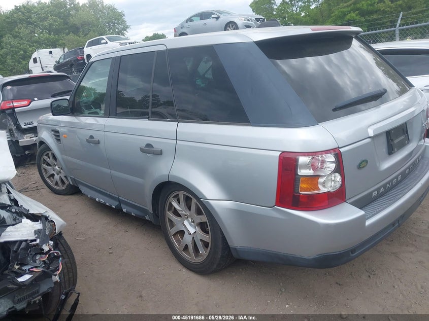 2008 Land rover Range rover sport VIN SALSK25498A147541 IAAI salvage auction — REAR END, Clear (Massachusetts), sold $725 on 2026-07-07 (photo 3)