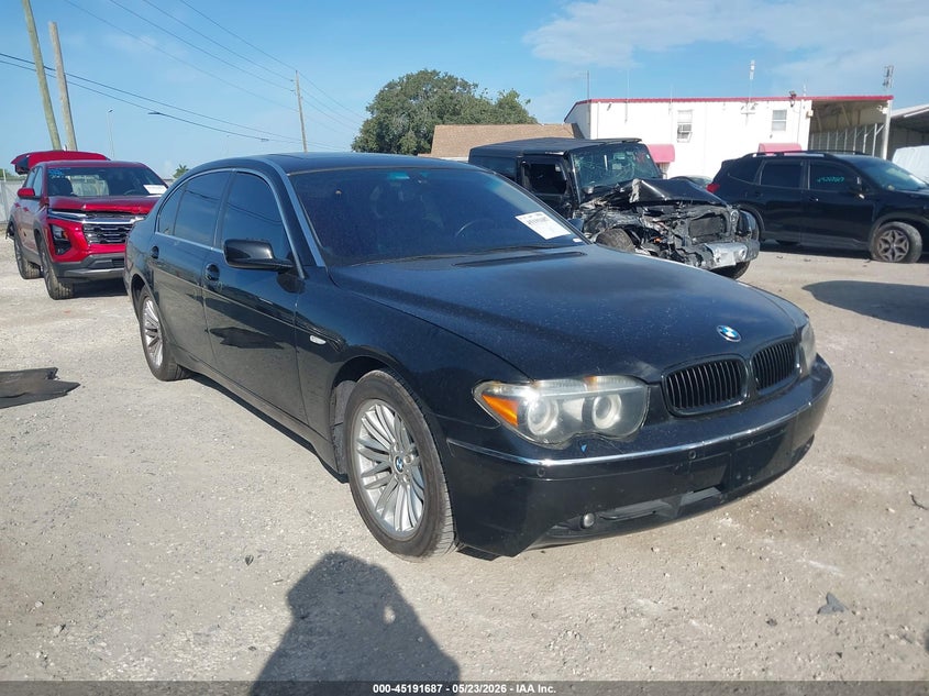 2005 BMW 7er VIN WBAGN63515DS56218 IAAI salvage auction — UNKNOWN, Rebuildable (Florida), sold $475 on 2026-07-14 (photo 1)