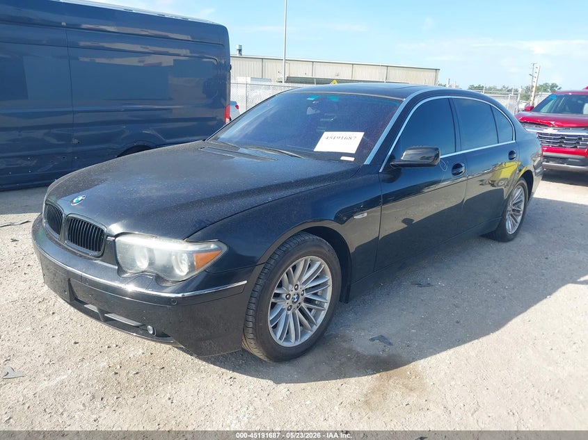 2005 BMW 7er VIN WBAGN63515DS56218 IAAI salvage auction — UNKNOWN, Rebuildable (Florida), sold $475 on 2026-07-14 (photo 2)