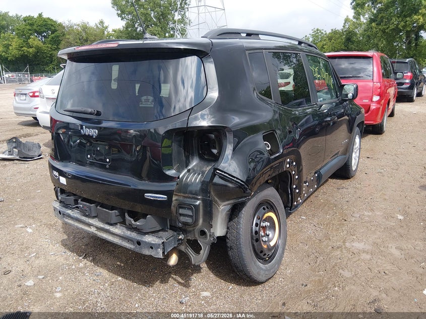 2016 Jeep Renegade VIN ZACCJABT1GPD56680 IAAI salvage auction — REAR END, Clear (Indiana), sold $1,950 on 2026-07-08 (photo 4)