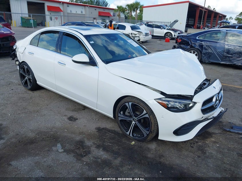 2024 Mercedes-benz C-klasse VIN W1KAF4GB7RR178732 IAAI salvage auction — LEFT FRONT, Certificate Of Destruction (Florida), sold $9,950 on 2026-07-29 (photo 1)