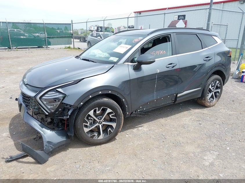 2024 Kia Sportage VIN KNDPVCDG7R7134159 IAAI salvage auction — FRONT END, Mv-907A (New York), sold $6,075 on 2026-07-14 (photo 2)