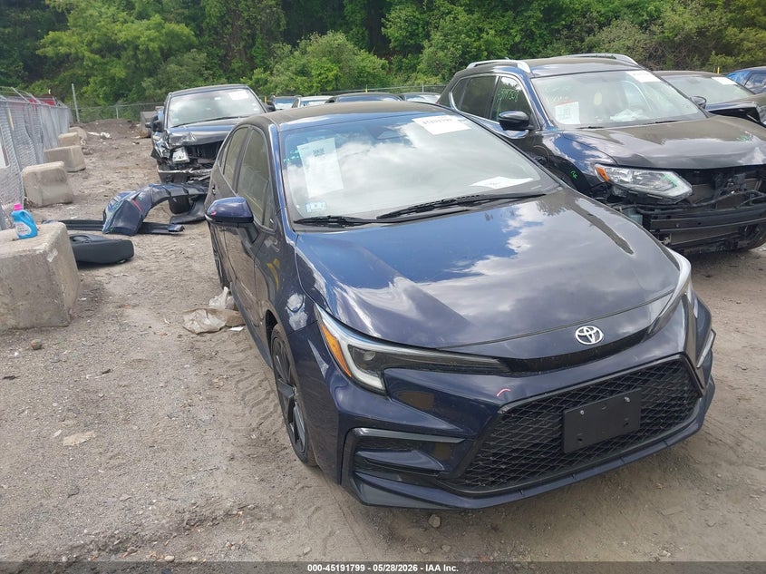 2023 Toyota Corolla VIN JTDP4MCE2PJ102356 IAAI salvage auction — SIDE, Salvage (Massachusetts), sold $3,550 on 2026-07-28 (photo 1)