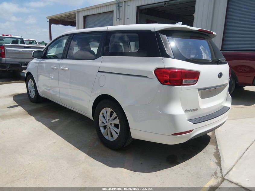 2018 Kia SEDONA VIN KNDMA5C15J6408797 IAAI salvage auction — FRONT END, Sf97 (Texas), sold $14,450 on 2026-07-07 (photo 3)