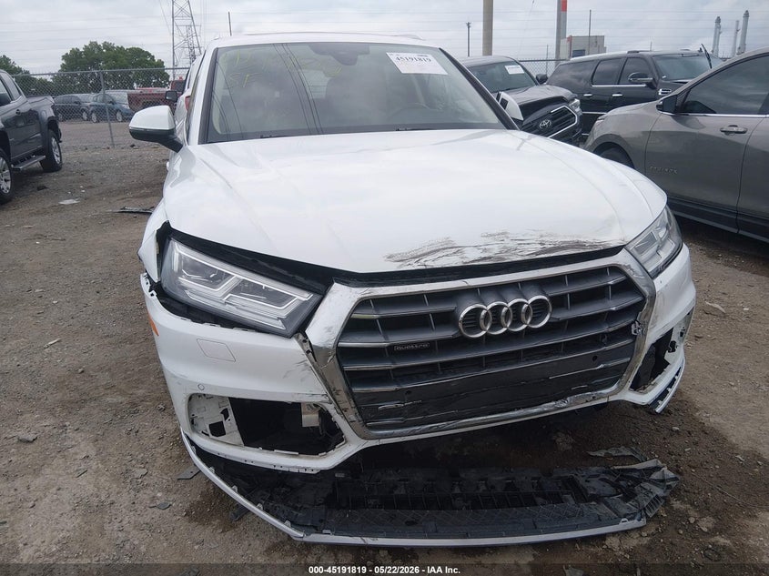 2019 Audi Q5 VIN WA1BNAFY6K2046284 IAAI salvage auction — FRONT END, Salvage (Indiana), sold $6,300 on 2026-07-29 (photo 6)