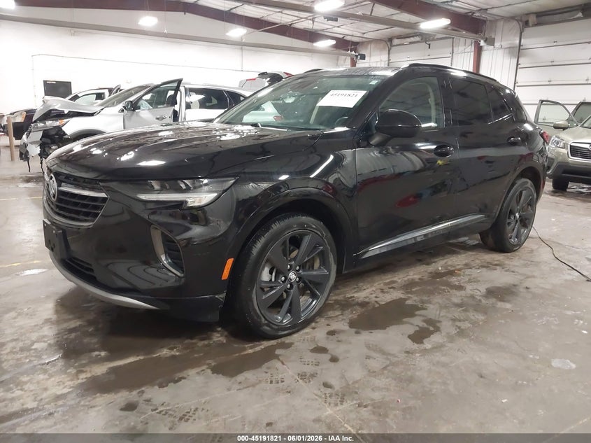 2023 Buick Envision VIN LRBFZMR44PD041729 IAAI salvage auction — HAIL, Salvage Title, sold $6,300 on 2026-07-21 (photo 2)