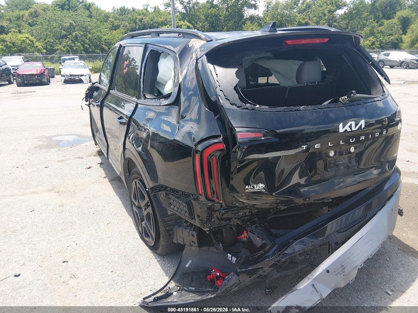 2023 Kia Telluride VIN 5XYP5DGC9PG410937 IAAI salvage auction — ROLLOVER, Salvage (Louisiana), sold $550 on 2026-07-14 (photo 3)