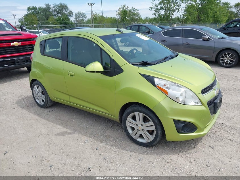 2014 Chevrolet Spark VIN KL8CB6S99EC422143 IAAI salvage auction — LEFT FRONT, Salvage (Indiana), sold $350 on 2026-07-09 (photo 1)