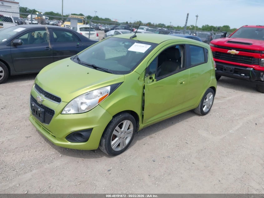 2014 Chevrolet Spark VIN KL8CB6S99EC422143 IAAI salvage auction — LEFT FRONT, Salvage (Indiana), sold $350 on 2026-07-09 (photo 2)