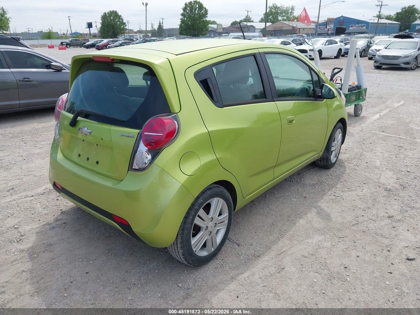 2014 Chevrolet Spark VIN KL8CB6S99EC422143 IAAI salvage auction — LEFT FRONT, Salvage (Indiana), sold $350 on 2026-07-09 (photo 4)