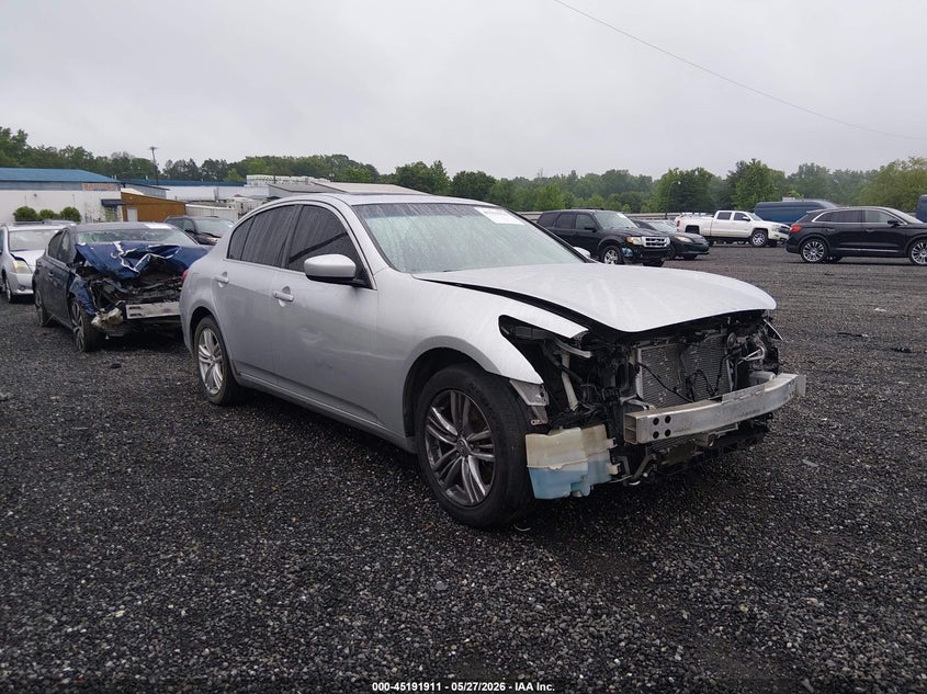 2013 Infiniti G VIN JN1CV6AR5DM355665 IAAI salvage auction — FRONT END, Salvage (South Carolina), sold $475 on 2026-07-28 (photo 1)