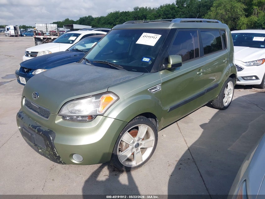 2011 Kia Soul VIN KNDJT2A26B7292352 IAAI salvage auction — NORMAL WEAR, Original (Texas), sold $200 on 2026-07-13 (photo 2)