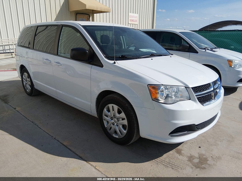 2018 Dodge Caravan VIN 2C4RDGBGXJR296649 IAAI salvage auction — FRONT END, Sf97 (Texas), sold $13,550 on 2026-07-07 (photo 1)