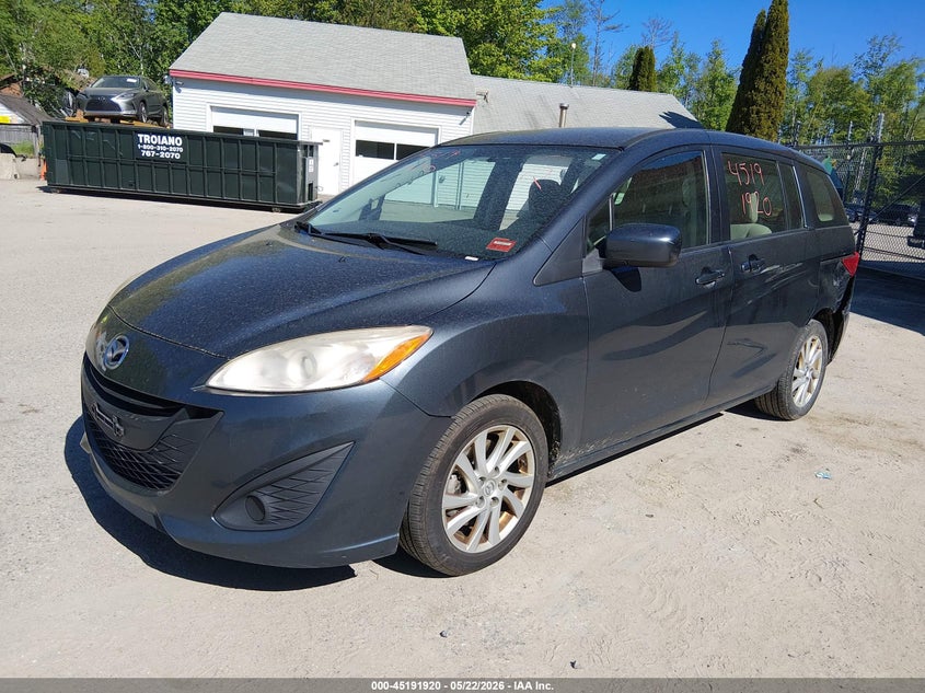 2012 Mazda 5 VIN JM1CW2BL2C0113953 IAAI salvage auction — LEFT REAR, Salvage (Maine), sold $200 on 2026-07-20 (photo 2)