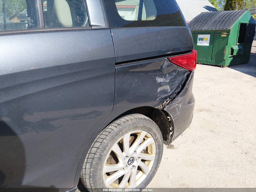 2012 Mazda 5 VIN JM1CW2BL2C0113953 IAAI salvage auction — LEFT REAR, Salvage (Maine), sold $200 on 2026-07-20 (photo 6)