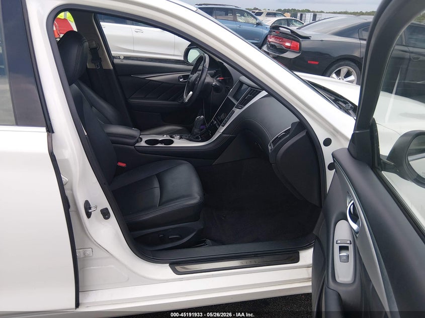 2020 Infiniti Q50 VIN JN1EV7AP2LM207100 IAAI salvage auction — FRONT END, Salvage Title, sold $4,000 on 2026-07-29 (photo 5)