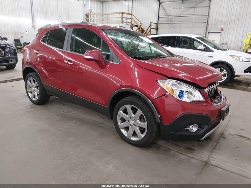 2016 Buick Encore VIN KL4CJGSB3GB589104 IAAI salvage auction — FRONT END, Prior Salvage (Minnesota), sold $925 on 2026-07-14 (photo 1)