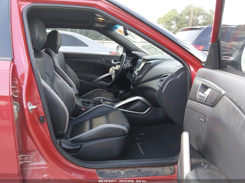 2016 Hyundai Veloster VIN KMHTC6AE1GU293634 IAAI salvage auction — FRONT END, Salvage (Texas), sold $950 on 2026-07-14 (photo 5)