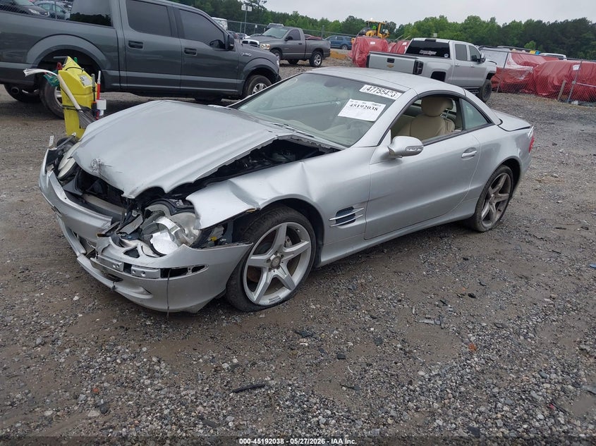 2003 Mercedes-benz Sl-class VIN WDBSK75F33F045121 IAAI salvage auction — FRONT & REAR, Salvage (Georgia), sold $400 on 2026-07-24 (photo 2)