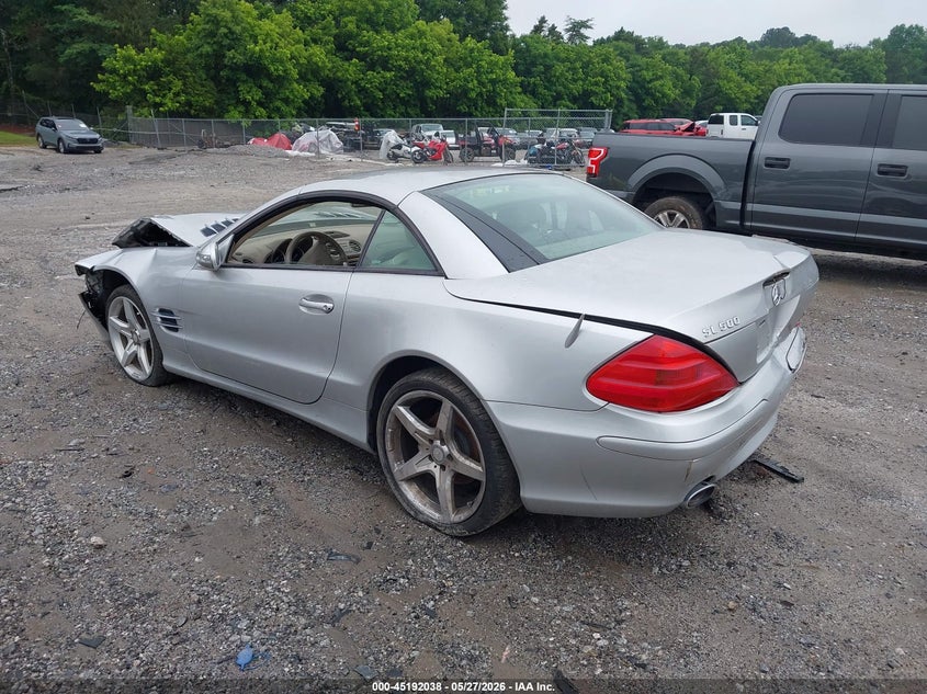 2003 Mercedes-benz Sl-class VIN WDBSK75F33F045121 IAAI salvage auction — FRONT & REAR, Salvage (Georgia), sold $400 on 2026-07-24 (photo 3)