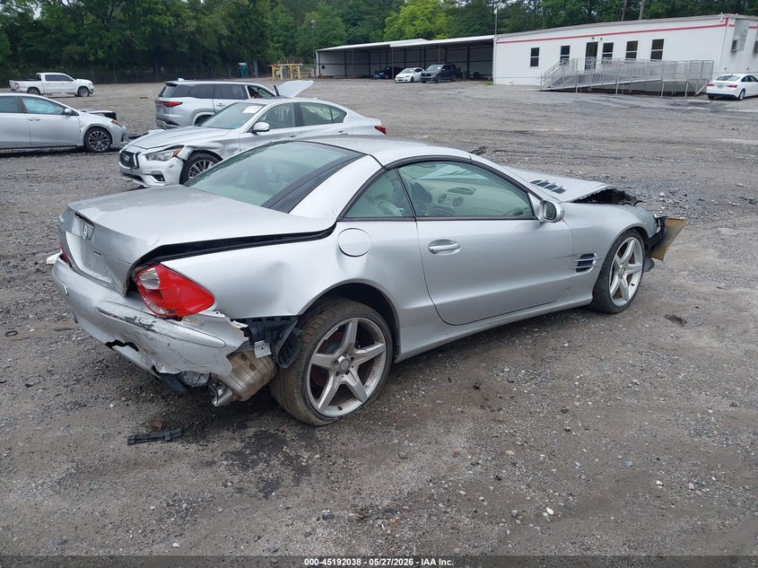 2003 Mercedes-benz Sl-class VIN WDBSK75F33F045121 IAAI salvage auction — FRONT & REAR, Salvage (Georgia), sold $400 on 2026-07-24 (photo 4)