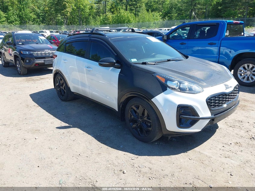 2020 Kia Sportage VIN KNDP6CACXL7683070 IAAI salvage auction — REAR END, Salvage (Massachusetts), sold $4,400 on 2026-07-17 (photo 1)