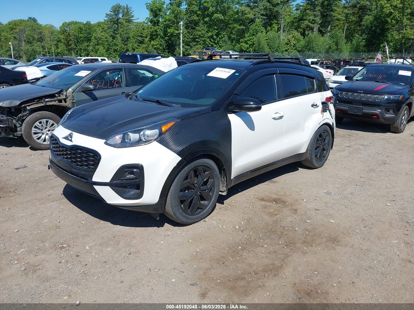 2020 Kia Sportage VIN KNDP6CACXL7683070 IAAI salvage auction — REAR END, Salvage (Massachusetts), sold $4,400 on 2026-07-17 (photo 2)