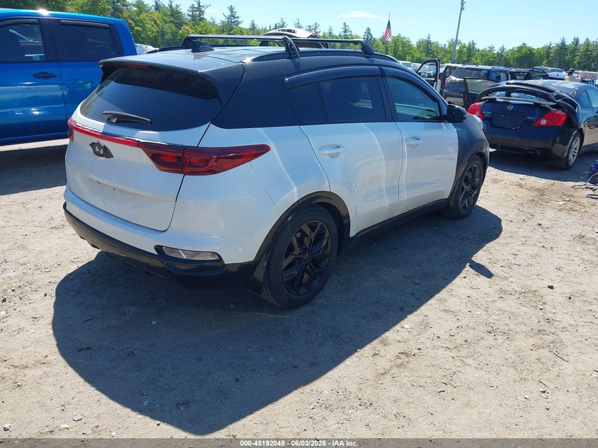 2020 Kia Sportage VIN KNDP6CACXL7683070 IAAI salvage auction — REAR END, Salvage (Massachusetts), sold $4,400 on 2026-07-17 (photo 4)