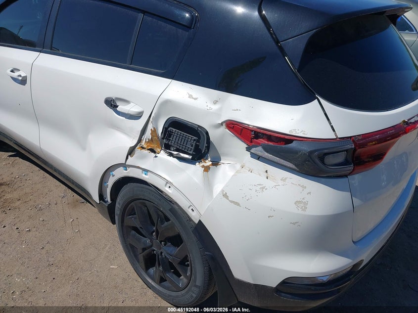2020 Kia Sportage VIN KNDP6CACXL7683070 IAAI salvage auction — REAR END, Salvage (Massachusetts), sold $4,400 on 2026-07-17 (photo 6)