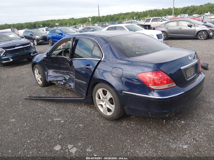 2007 Acura Rl VIN JH4KB16617C002013 IAAI salvage auction — LEFT SIDE, Salvage - Greater Than 75% (Maryland), sold $400 on 2026-07-06 (photo 3)