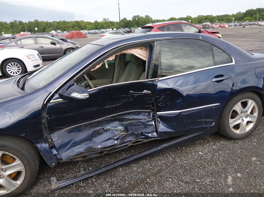 2007 Acura Rl VIN JH4KB16617C002013 IAAI salvage auction — LEFT SIDE, Salvage - Greater Than 75% (Maryland), sold $400 on 2026-07-06 (photo 6)