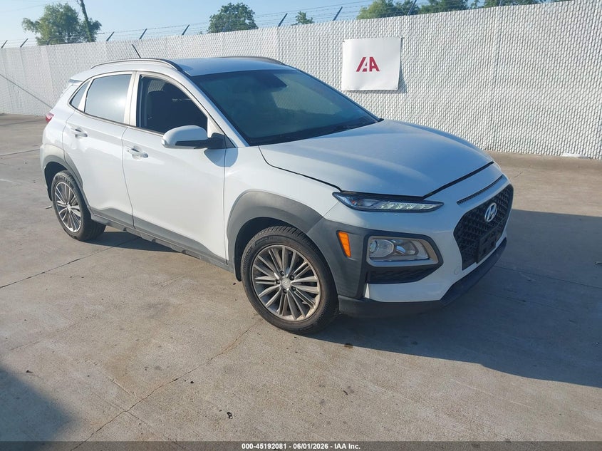 2021 Hyundai Kona VIN KM8K2CAA5MU611860 IAAI salvage auction — HAIL, Original (Texas), sold $7,975 on 2026-07-10 (photo 1)